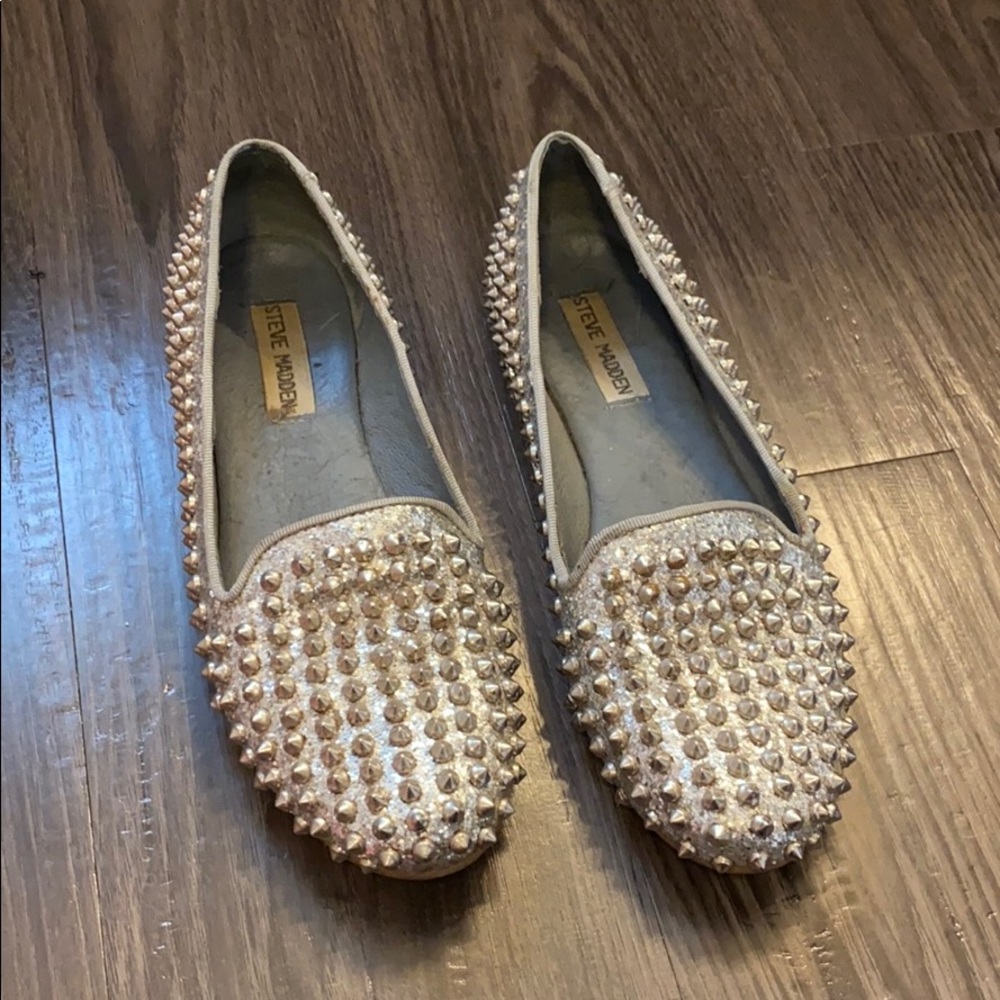 steve madden studded loafers